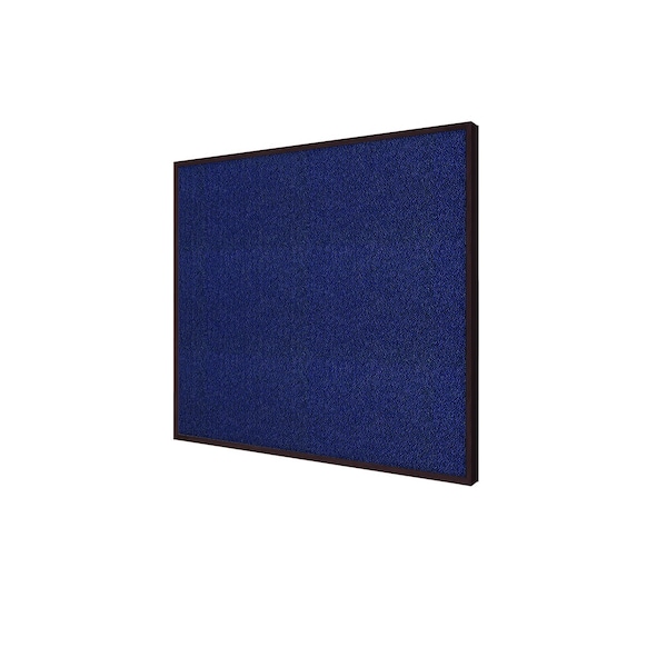 Bulletin Board, Fabric, 4 ft H x 8 ft W, Cherry Modern Frame, Blue